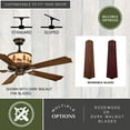 thumbnail image 6 of Yellowstone 56-in Rustic Moose Bronze Ceiling Fan and Remote, 6 of 9