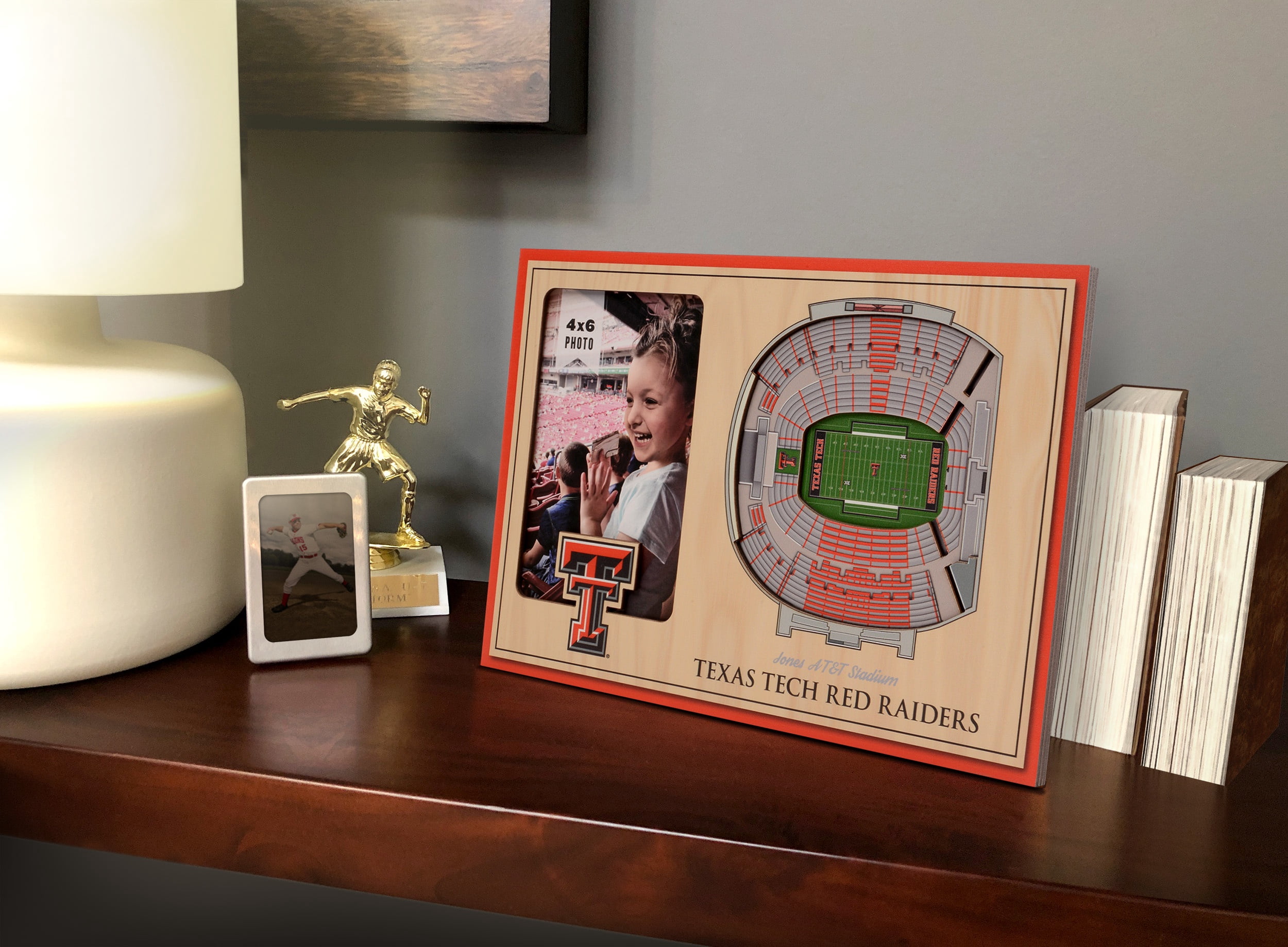YouTheFan NCAA Texas Tech Red Raiders 3D StadiumView Picture Frame