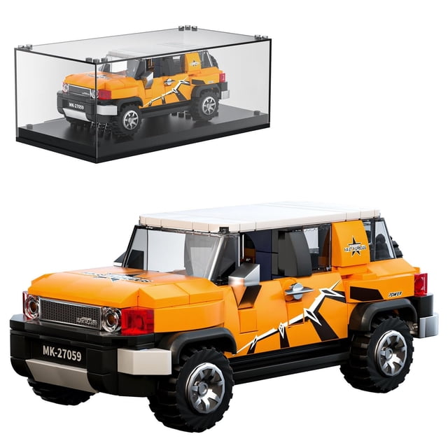 Set de construcción Mould King SUV modelo 27059 con vitrina
