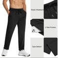 thumbnail image 4 of COOFANDY Men's Cotton Sweatpants Open Bottom Lounge Pants Lightweight Casual Jogger Pants with Pockets, 4 of 6