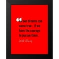 thumbnail image 2 of ArtsyQuotes 15x18 Black Modern Framed Museum Art Print Titled - Walt Disney Quote: All of Our Dreams, 2 of 5