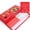 Red, variant on Mini Mahjong Set 144 Tiles Portable Travel Table Game, Complete Family Party Entertainment for Beginners and Enthusiasts