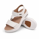 Loop Hook Pos GYMEPIC Women's Walking Sandals Wedge Sandals Air Cushion Hook and Loop ...