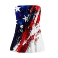 thumbnail image 3 of Women 250th Anniversary USA Shirt Women Patriotic Independence Day Shirt Women Strapless Casual Tube Top, 3 of 7