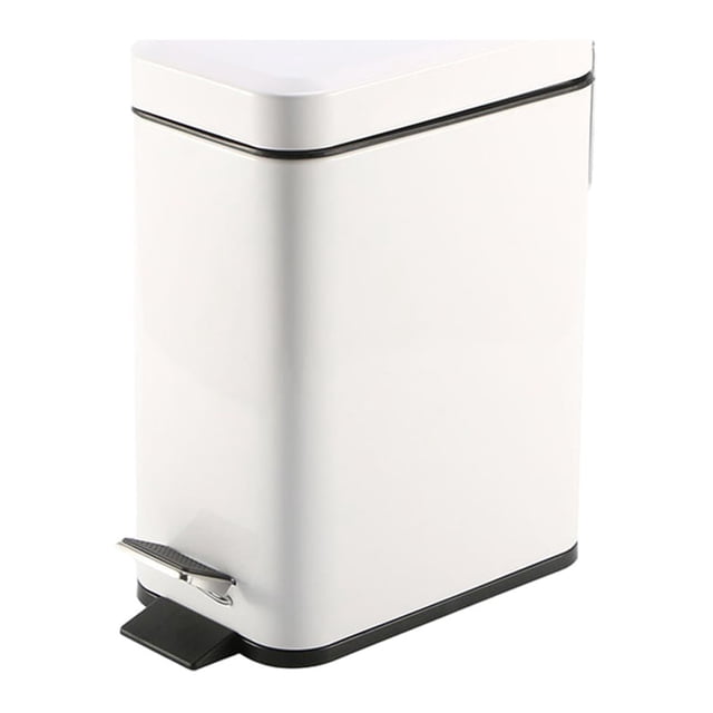 Bote de basura Naiovety Metal Blanco 30,5*22,3*14,5 cm