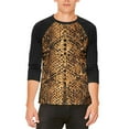 thumbnail image 1 of Halloween Desert Brown Snake Snakeskin Costume Mens Raglan T Shirt Multi LG, 1 of 2