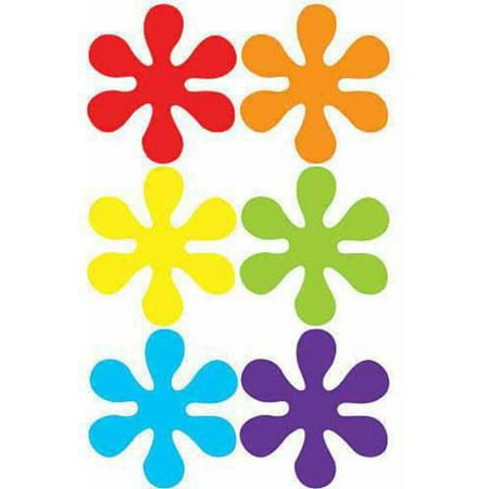 11" Groovy Times Flowers, Set of 6