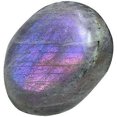 thumbnail image 2 of Natural Labradorite Palm Stone Worry Stones Purple Flash Irregular Sphere Healing Crystal, 2 of 4