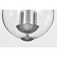 thumbnail image 4 of Nuvo Lighting Boliver 3 Light Pendant - 11 Inches - Brushed Nickel Finish - Clear Seeded Glass - Brushed Nickel, 4 of 17