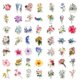 thumbnail image 5 of 50pcs/100pcs Flower Stickers Pack, Aesthetic Flower Decals Prefect For Scrapbooking, DIY Arts Crafts, Bullet Journals, Junk Journal, Planners, Laptops And Phone, 5 of 5