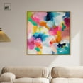 thumbnail image 3 of Gossamer Colors Canvas Modern Colorful Print by Art Remedy, Gold Frame, 40" x 40", 3 of 7