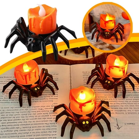 

ZENMELE Candle Light LED Electronic Luminous Night Light Decorative Atmosphere Light Desktop Ornaments Small