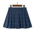 thumbnail image 3 of Ohufall Teen Girls Athletic Sport Mini Skirts Fashion Plaid Printed Elastic Waist Tennis Skirts Built in Shorts Girls A-Line Pleated School Uniform Skorts, 9-16 Years, 3 of 3