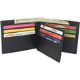 thumbnail image 3 of Cavelio Mens RFID Blocking Bifold Wallet Soft Genuine Leather  Secure and Durable Billfold with Gift Box for Men Black, 3 of 8