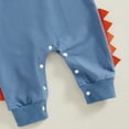 thumbnail image 6 of Suealasg Baby Boys Dinosaur Bodysuits Animal Outfits 3 6 12 18 Months Infant Boys Long Sleeve Contrast Color One Piece Jumpsuits, 6 of 7