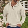 thumbnail image 2 of RMGVDSD Mens Hoodies Textured Pullover Hoodie Casual Solid Color Sweatshirt For Fall Winter Comfortable Warm Hoody Jacket Tops Cute Sweatshirts Hoodies, 2 of 5