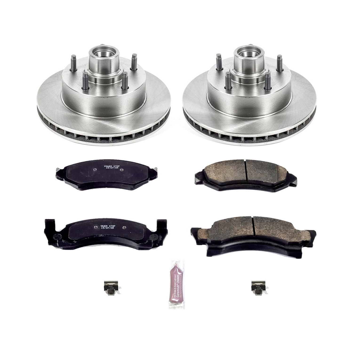 Power Stop Front Stock Replacement Brake Pad and Rotor Kit KOE2578