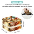 thumbnail image 5 of Shell Travel Portable Square Earring Organizer with Necklace Holder - Jewelry Box, Display Case - Store Rings, Earrings, Necklaces, Bracelets - Suitable for Girls and Women, 5 of 6