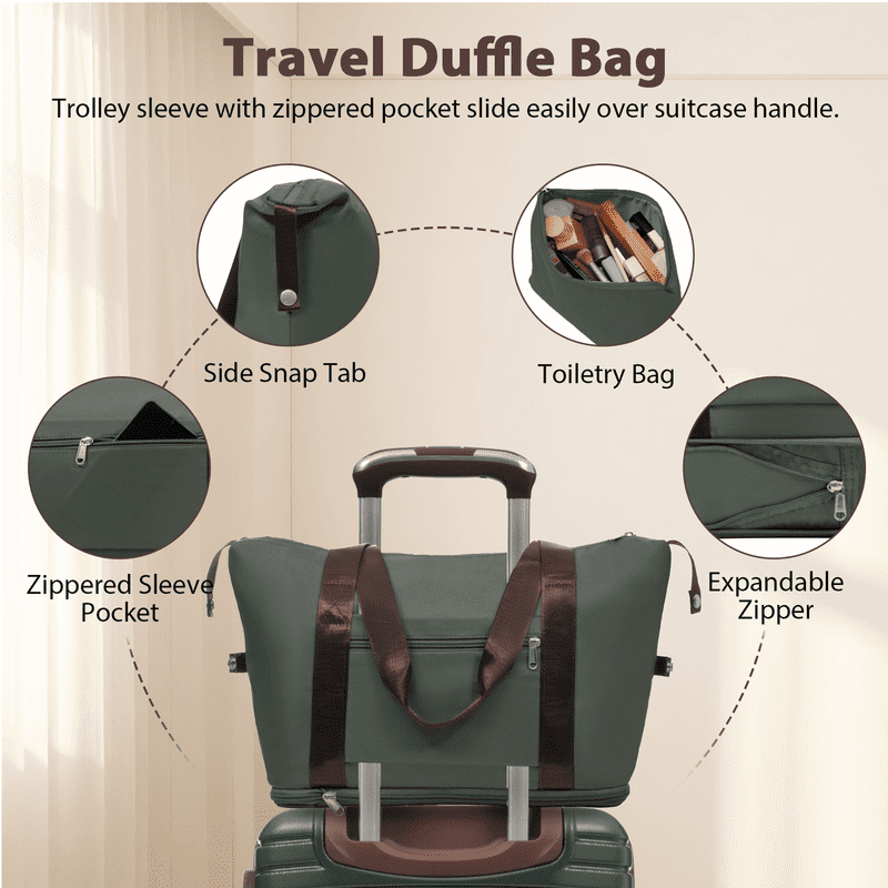 SDJPOI Luggage Sets 3 Piece Carry on Luggage 22x14x9 Airline Approved, Lightweight Hardshell ABS Suitcases with Wheels, 20 inch