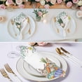 thumbnail image 3 of Spring Easter Cloth Napkins, Rabbits Eggs Botanical Floral Leaf Butterfly Washable and Reusable Dinner Napkins Set of 2, Table Napkin for Kitchen Party Birthday Wedding Hotel Housewarming 20"x20", 3 of 9
