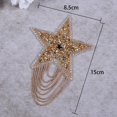 thumbnail image 1 of Parches de ropa con borlas de estrella de cinco puntas de diamantes de imitación brillantes de colores, apliques de ropa, pegatinas para planchar, 1 of 4