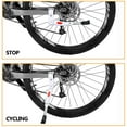 thumbnail image 5 of Beaquicy Adjustable Rear Side Bicycle Kickstand for Adult Mountain Road Bikes, 22"-26" 700C, White, 5 of 8