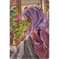 thumbnail image 3 of Izsák Perlmutter 11x14 Black Modern Framed Museum Art Print Titled - Young Seamstress at the Flower Window (1905), 3 of 5