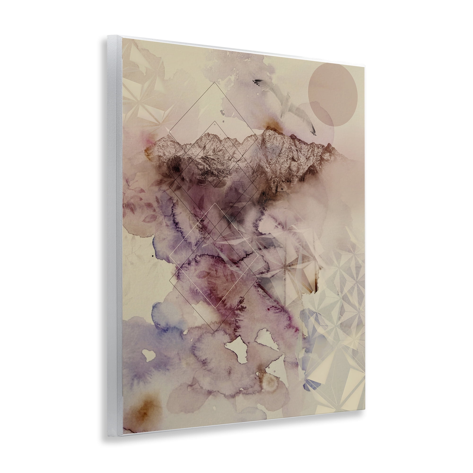 Stupell Industries Dust Abstract with Geometrics Wall Plaque Art, design by Gemma Bardot
