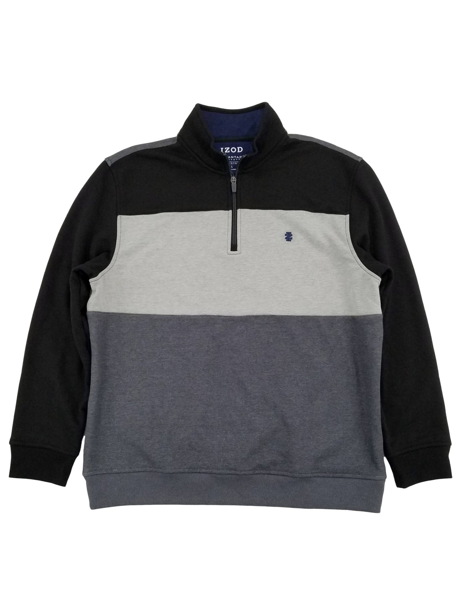 IZOD Mens Black \u0026 Gray Performance 