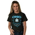 thumbnail image 5 of Cute Ohio Girl Pride Pretty Floral Women's Graphic T Shirt Tees Brisco Brands S, 5 of 5