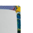 thumbnail image 2 of City Love Fitted Sheet, Sea View with Colorful Buildings Urban Life Composition with Boats Photography, Soft Decorative Fabric Bedding, Queen Size, Multicolor, by Ambesonne, 2 of 2