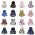 thumbnail image 4 of Chaqueta para niños y niñas, primavera y otoño, gorro fino, camisa con cremallera de moda bonita para bebés, abrigo para niños, 4 of 5