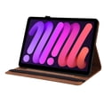 thumbnail image 2 of Allytech iPad mini 6 Case, Mini 6 iPad 8.3-inch Case Cover, Premium PU Leather Shockproof Auto Sleep Wake Slim Full Protection Kickstand Case Cover for Apple iPad mini 6 2021, Brown, 2 of 6