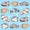 Light Blue 01, variant on Manfei Kawaii Pet Twin Quilt Set, Spring Cherry Blossoms Twin Coverlet Set, Pink, 2pcs, 1 Bedspread and 1 Pillowcase