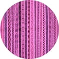 thumbnail image 1 of Ahgly Company Indoor Round Oriental Purple Modern Area Rugs, 6' Round, 1 of 4