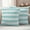Teal Green, variant on Aqua Striped Outdoor Waterproof Pillow Covers, Rustic Farmhouse Stripes Decorative Square Throw Pillowcase Sofa Cushion Sham for Patio/Couch/Chair, 16"x16" 2 Pack