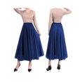 thumbnail image 5 of Women Mesh Skirt Solid Multilayer Pleated High Waist Lace Long Tulle Skirts for Wedding Party, 5 of 5