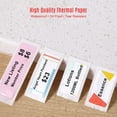thumbnail image 3 of Thermal Printing Label Paper Barcode Price Size Name Blank Labels Waterproof Tear Resistant 1440mm 160sheets/roll for Home Organizer Supermarket Store Catering Thermal Label Sticker, 3 of 8