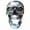 silver, variant on Teissuly Skull Headlamp Universal LED Motorcycle Skull Front Headlight Retro Metal Skull Motorcycle Skull Halloween Party Decor, Creative Skull Light Motorcycle Front Skull Light Halloween Gift