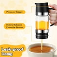 thumbnail image 3 of Tarro Dispensador de Miel, 10 Oz, Vidrio Antigoteo con Asa, Recipiente Dispensador de Jarabe Transparente Durables con Base de Silicona, 3 of 5