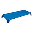 thumbnail image 2 of Sprogs Deluxe Heavy-Duty Stackable Daycare Naptime Cots with Easy Lift Corners - Toddler 40'' L,  18-Pack - Blue, 2 of 7