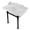 White/Matte Black, variant on Kingston Brass LMS30MOQ0 Viceroy 30" Carrara Marble Console Sink with Stainless Steel Legs (8-Inch, 3-Hole), Carrara Marble White/Matte Black
