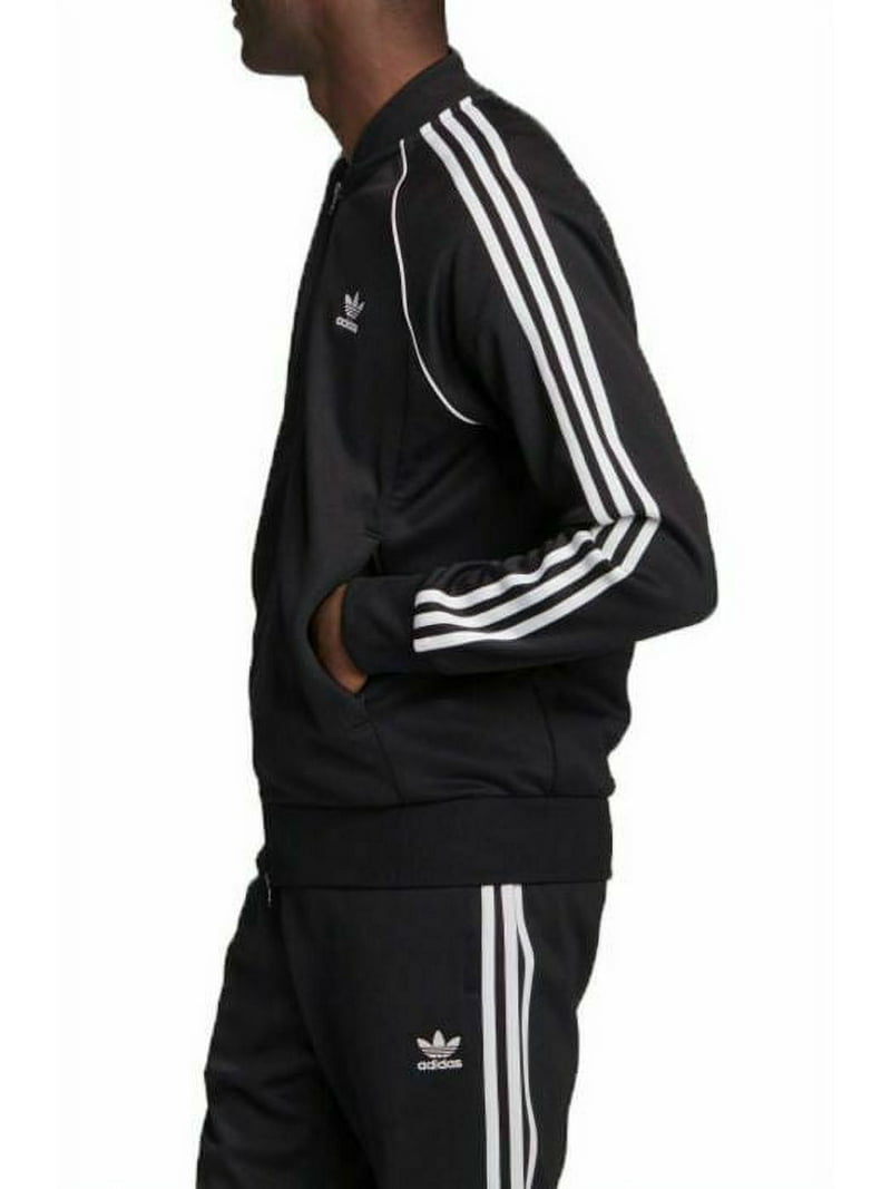 Adidas Men's Black Polyester Cotton Classics Track Jacket, Primeblue SST,  Size L - Walmart.com