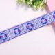 thumbnail image 4 of 3 rollos de cinta bordada morada de 22,32 yardas y 1 1/4 pulgadas, cintas de tela jacquard étnicas, cinta de adorno de poliéster con diseño floral., 4 of 5