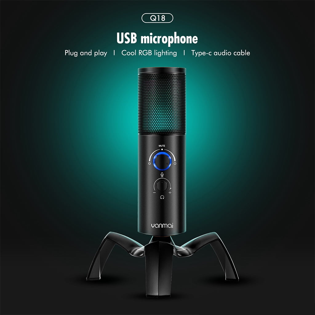 BQBQERT Microphone Perfect for Vlogging Equipments Type-C Port Used as Player and Recorder Sound Mic