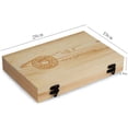 thumbnail image 1 of Luckyn Coin Storage Box with Adjustment Pad 100 Pcs Adjustable Wooden Commemorative, Wooden Coin Box Lockable Universal Coin Storage Box for Coins Collection, 1 of 10