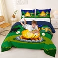 thumbnail image 3 of Catabedysis Starry Camping Full Size Comforter Sets,Bear Campfire Print Bedding Comforter Set For Boys,Multicolor,Navy Blue Reversible,3pcs,1 Comforter and 2 Pillowcases, 3 of 7