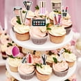 thumbnail image 4 of 24PCS Makeup Cupcake Toppers - Makeup Cupcake Toppers for Girls Makeup Birthday Party Decorations Cosmetics Cake Toppers Make Up Party Supplies for Bridal Shower Cosmetics Party, 4 of 6