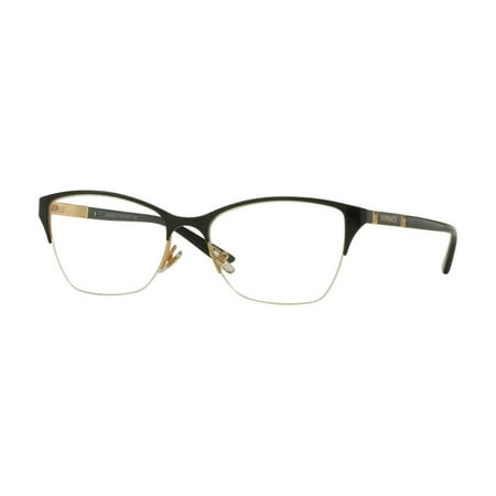 Versace VE1218-1342 Black Gold Cat-Eye Women's Metal Eyeglasses