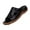 Black, variant on Womens Summer Dressy Orthopedic Sandals Flat Breathable Arch Support Orthopedic Wide Width Leather Wedge Bunion Comfort Toe Ring Flat Casual Flip Flops